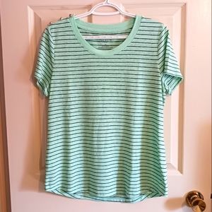 Talbots Green Stripped t-shirt